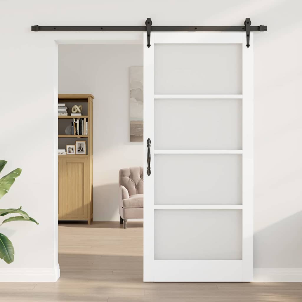 Klizna vrata Bijela i crna 93 x 211 cm