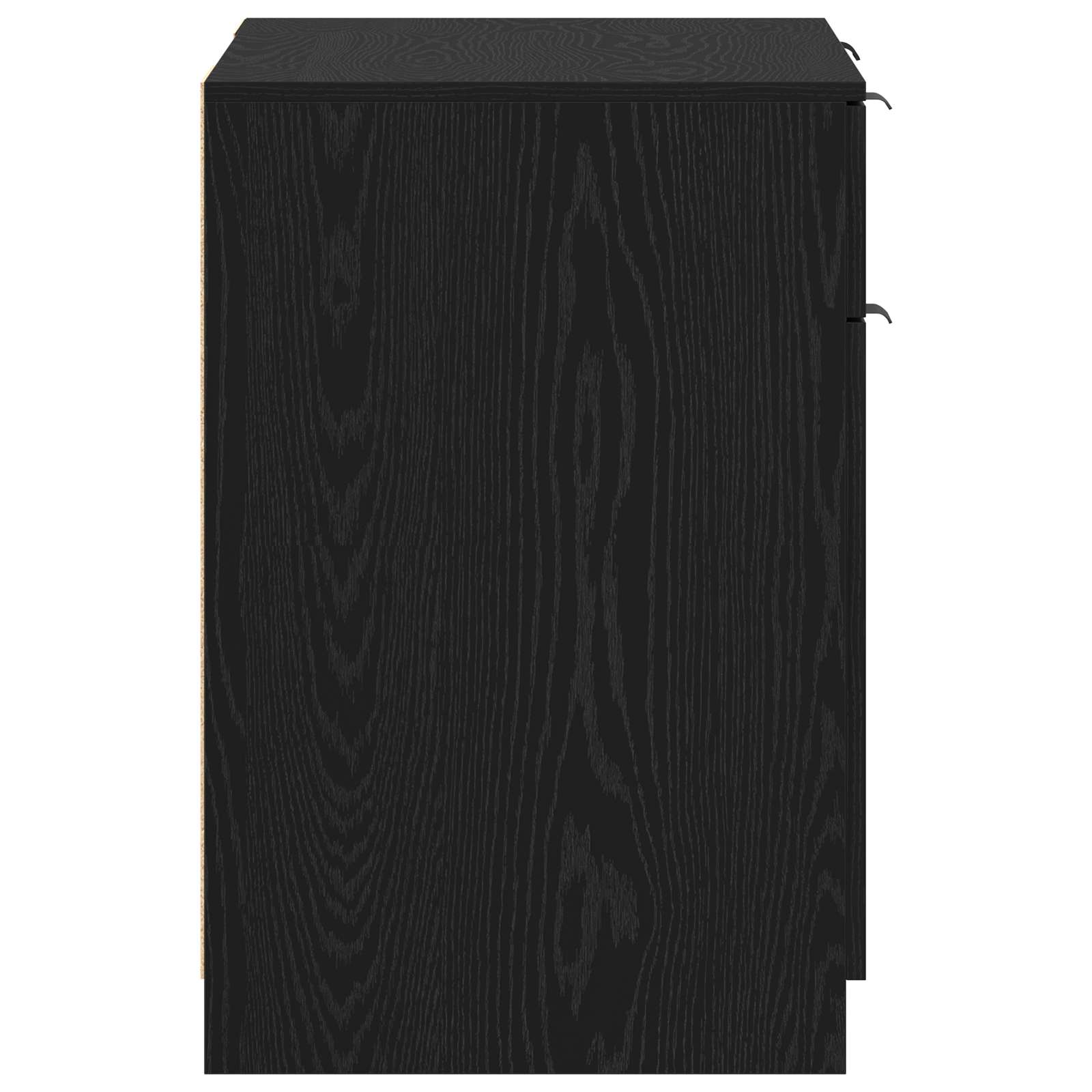 Stol s ladicama Crni hrast 133 x 50 x 75 cm Konstruirano drvo