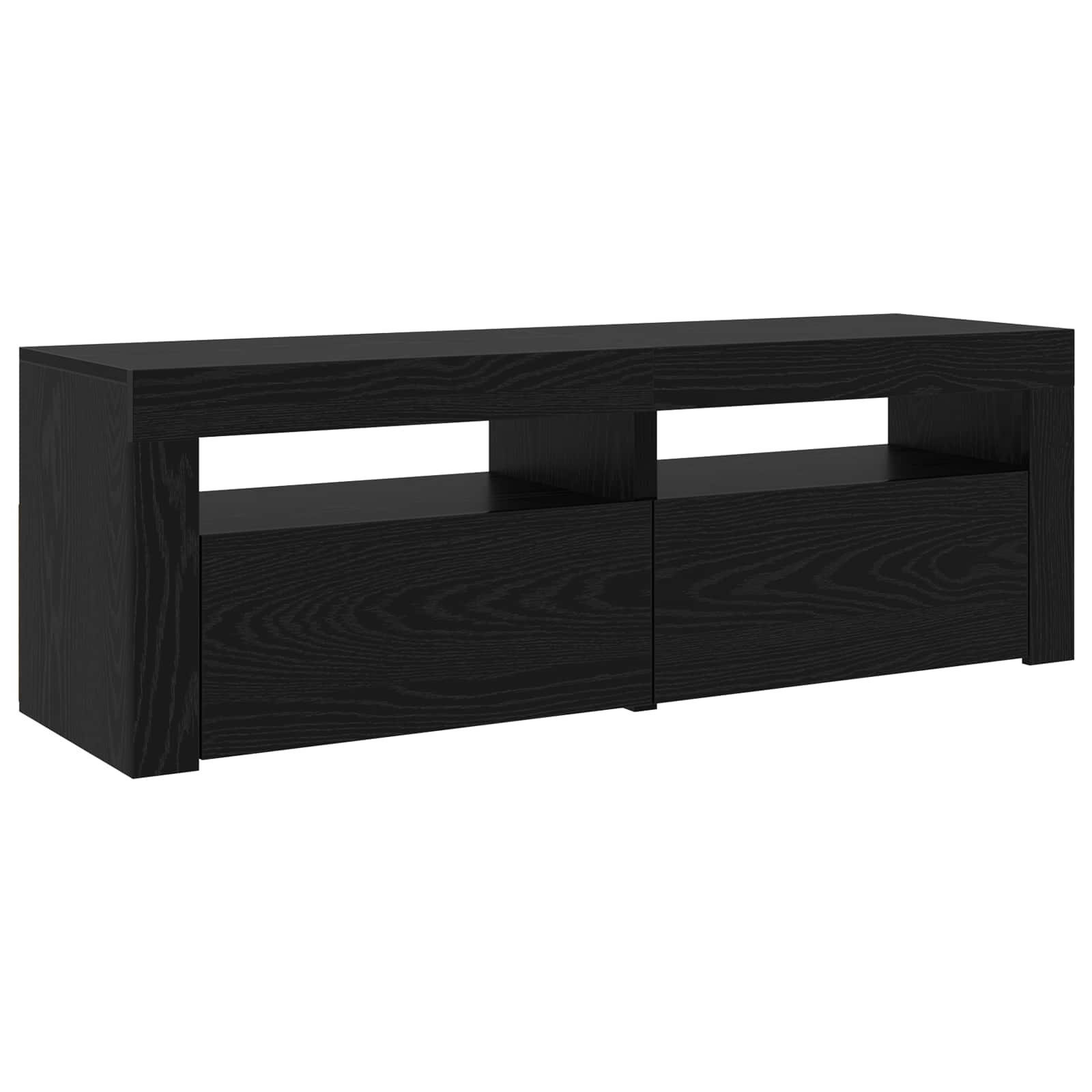 TV ormar 2 pcs Crni hrast 210 x 35 x 40 cm Konstruirano drvo