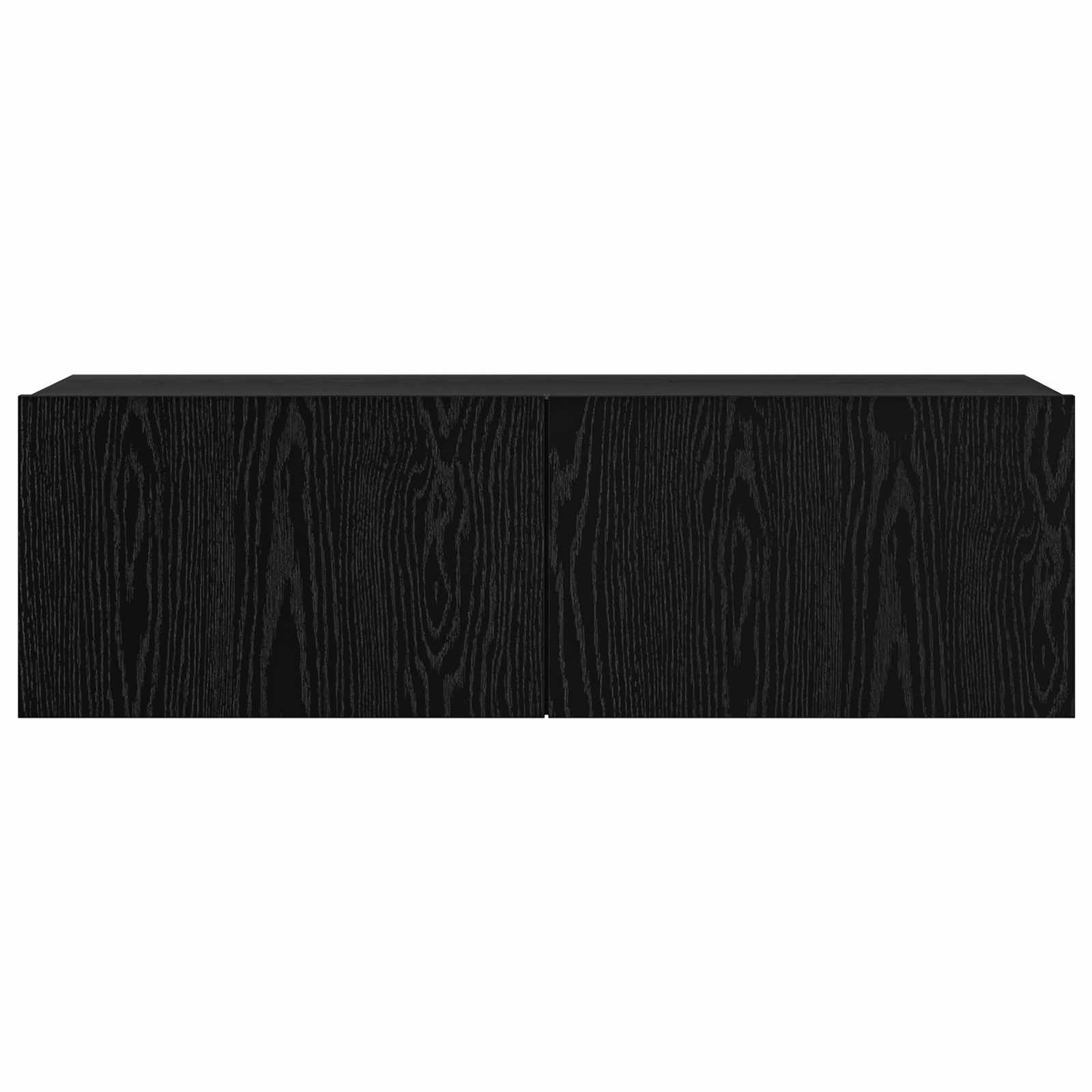 Set TV komoda Zidne 8 pcs Crni hrast Konstruirano drvo