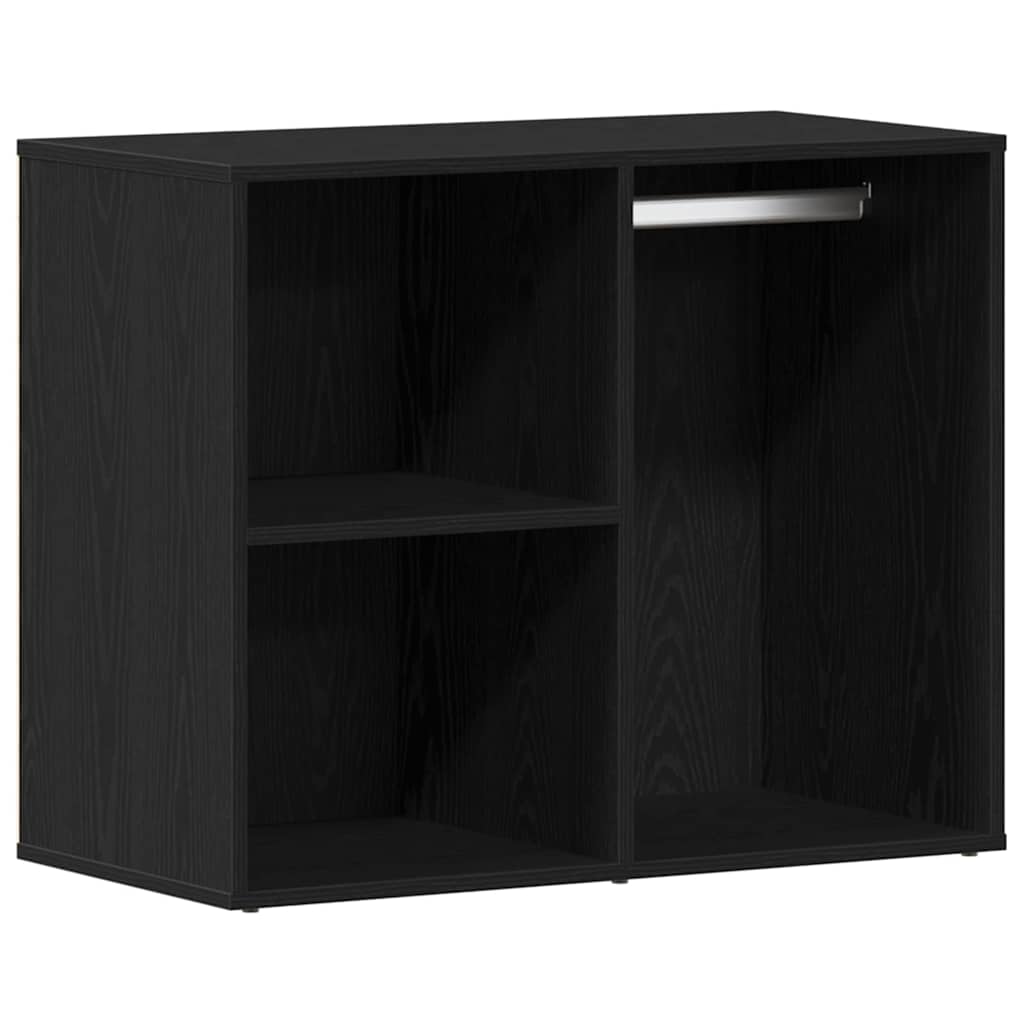 LED Set Toaletnog Stola s ladicama Crni hrast 140 x 40 x 140 cm