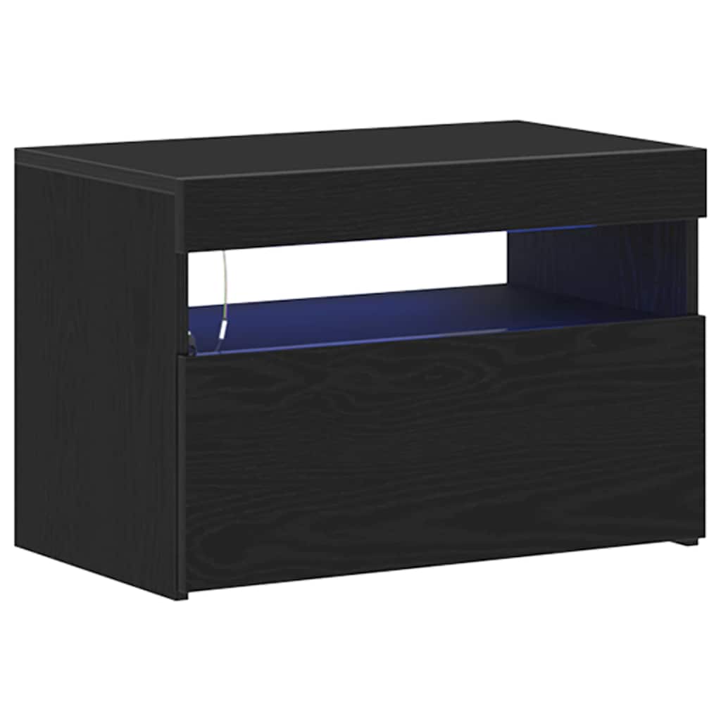 Noćni ormar Crni hrast 60 x 35 x 40 cm Konstruirano drvo