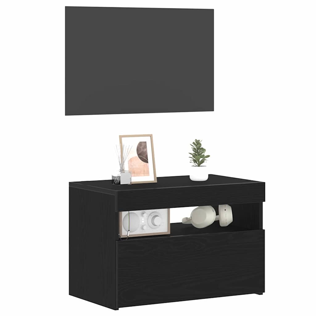Noćni ormar Crni hrast 60 x 35 x 40 cm Konstruirano drvo