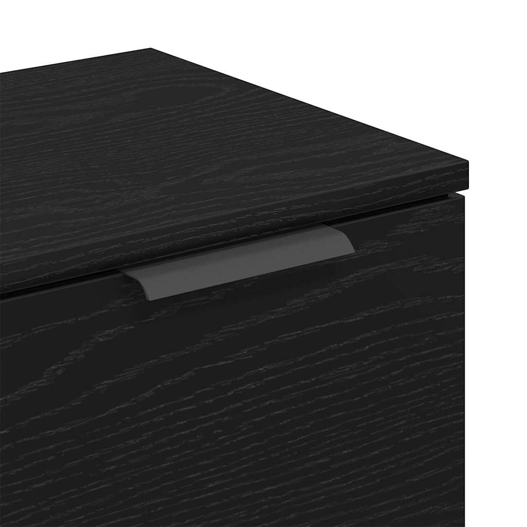 Kreveta Crni hrast 120 x 30 x 70 cm Konstruirano drvo