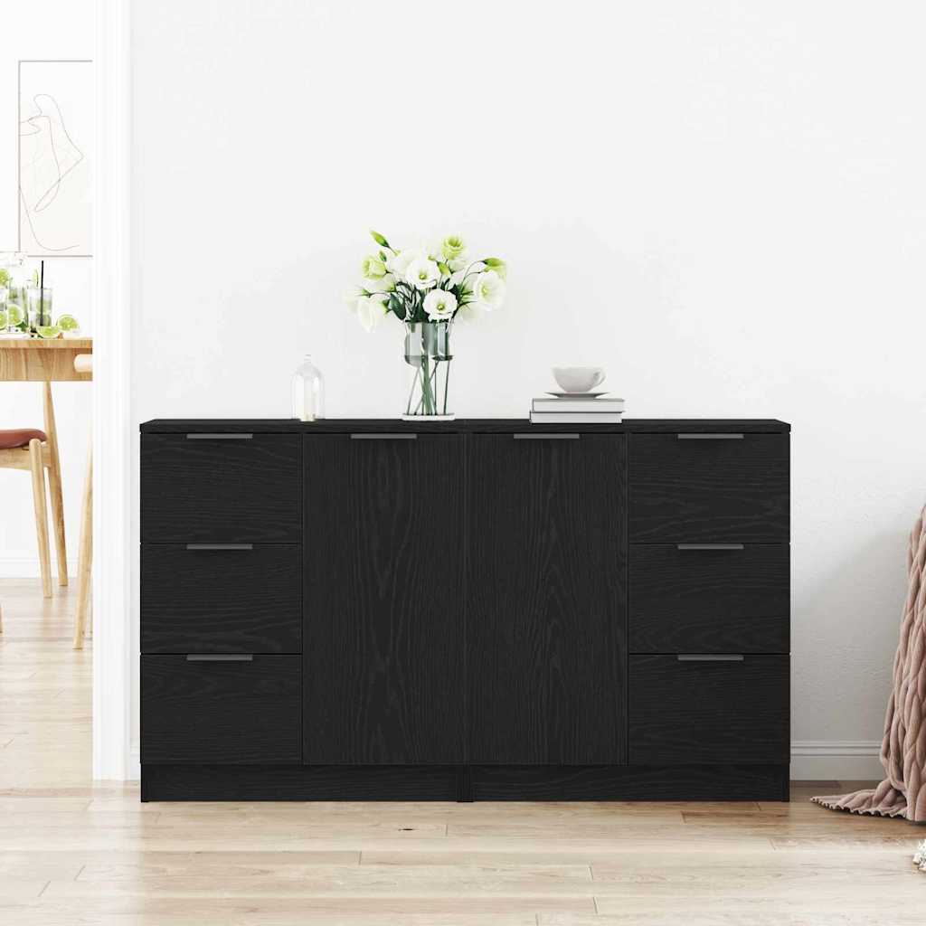 Kreveta Crni hrast 120 x 30 x 70 cm Konstruirano drvo