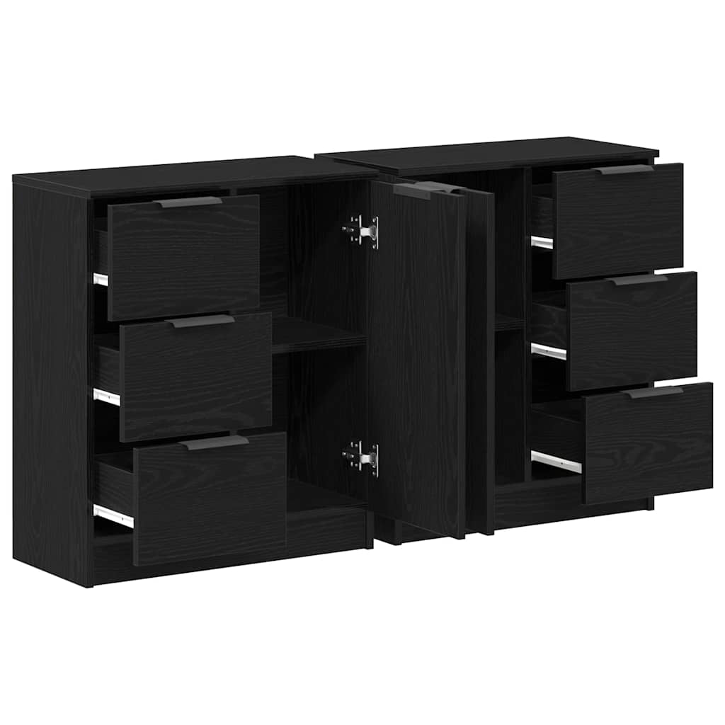 Kreveta Crni hrast 120 x 30 x 70 cm Konstruirano drvo