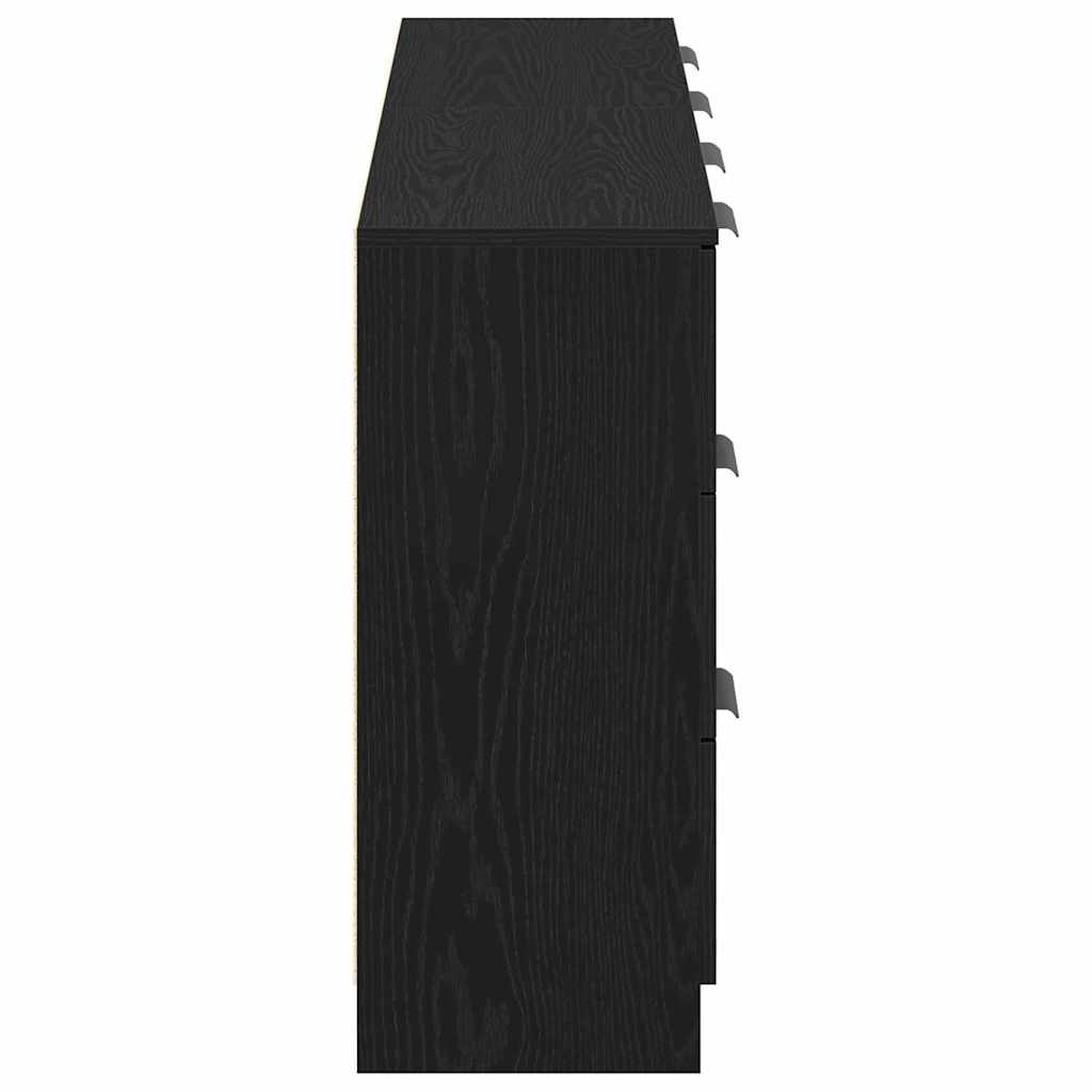 Kreveta Crni hrast 120 x 30 x 70 cm Konstruirano drvo