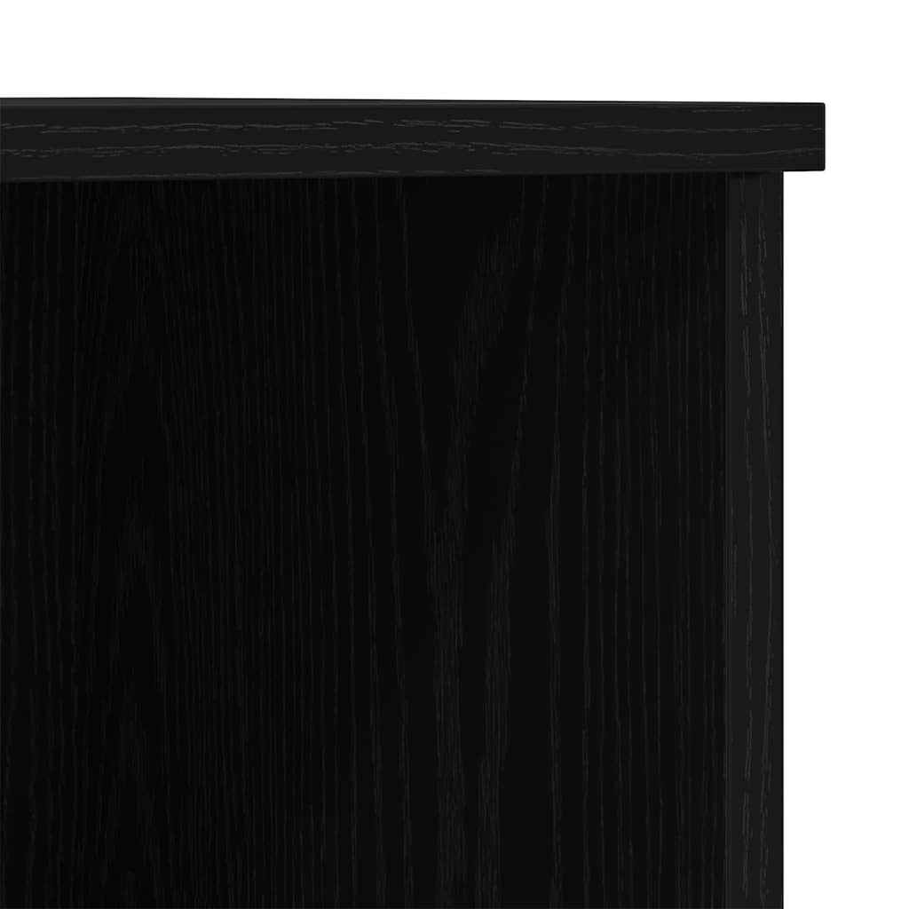 Highboard Crni hrast 132 x 35,5 x 103,5 cm Konstruirano drvo