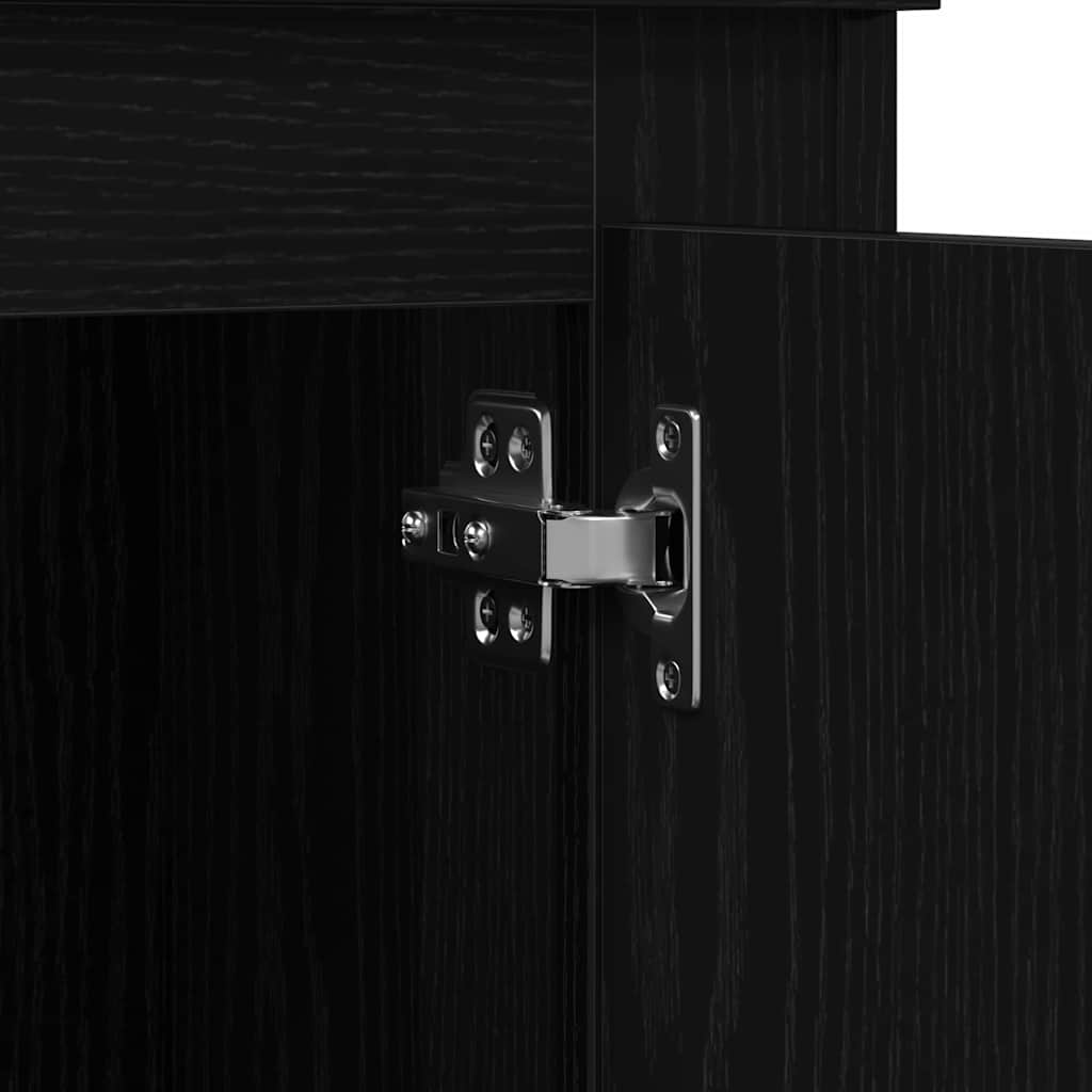 Highboard Crni hrast 132 x 35.5 x 103.5 cm Konstruirano drvo