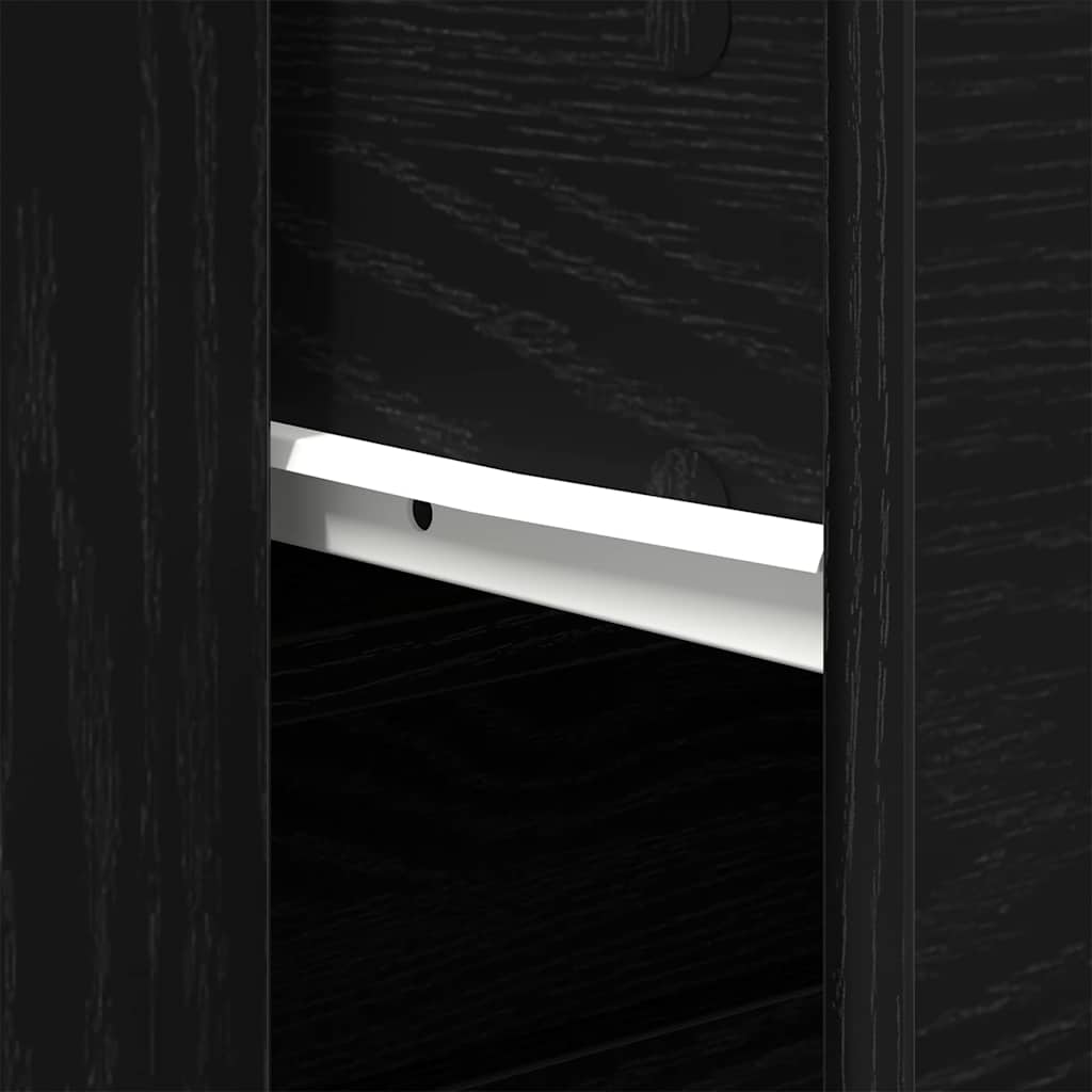 Kreveta Crni hrast 240 x 33 x 70 cm Konstruirano drvo
