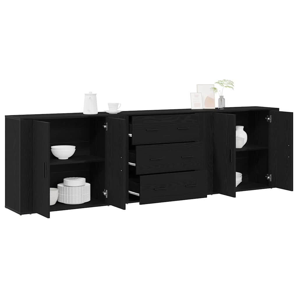 Kreveta Crni hrast 240 x 33 x 70 cm Konstruirano drvo