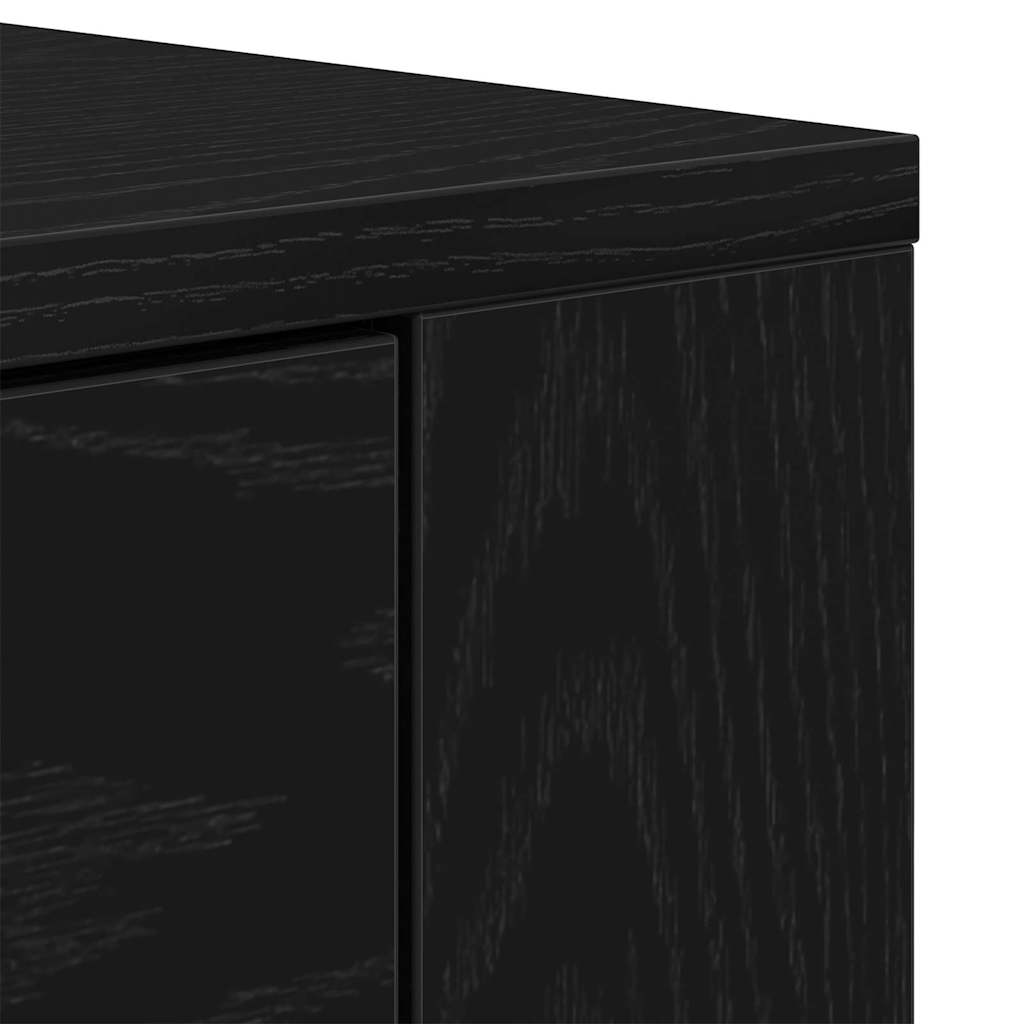Kreveta Crni hrast 160 x 33 x 70 cm Konstruirano drvo