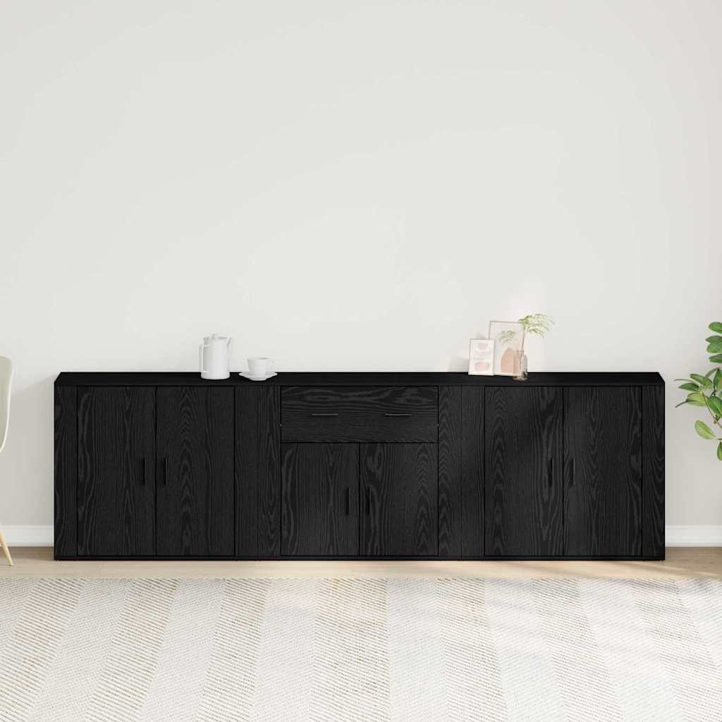 Kreveta Crni hrast 240 x 33 x 70 cm Konstruirano drvo