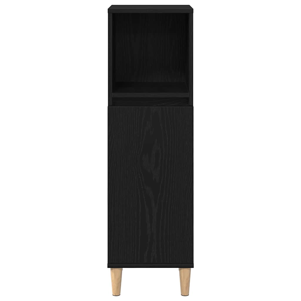 Set namještaja za kupaonicu Zidne s pohranom 3 pcs Crni hrast