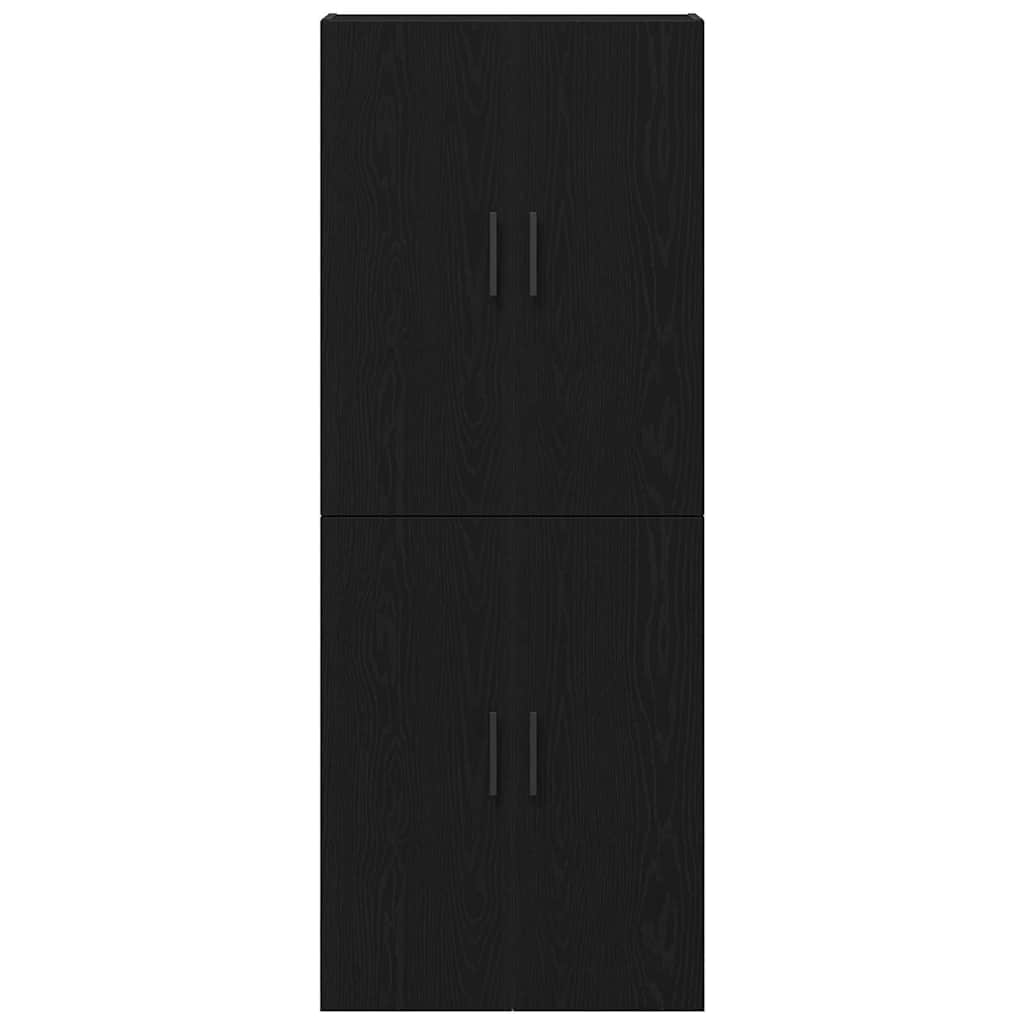 Ormar za montažu na zid 2 pcs Crni hrast 69,5 x 34 x 90 cm