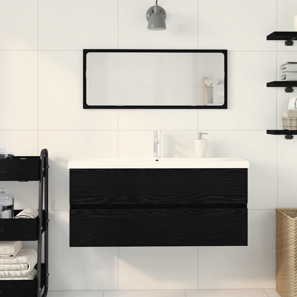 Kupaonski ormarić za sudoper Crni hrast 90 x 39 x 62 cm