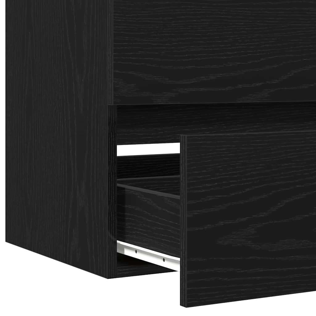 Kupaonski ormarić za sudoper Crni hrast 90 x 39 x 62 cm