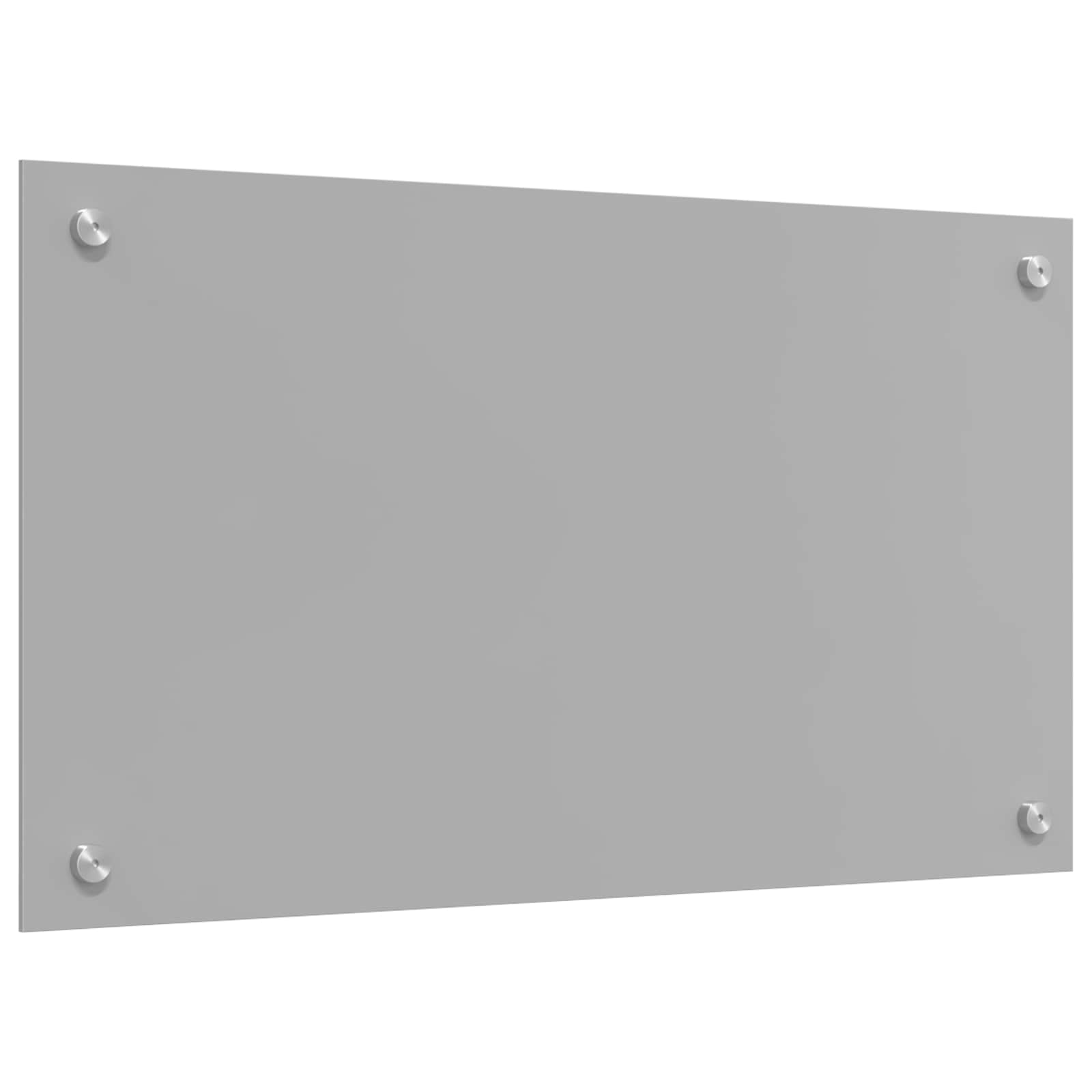 Kuhinjski zid Svijetlo siva 70 x 40 cm Staklo otporno na udarce