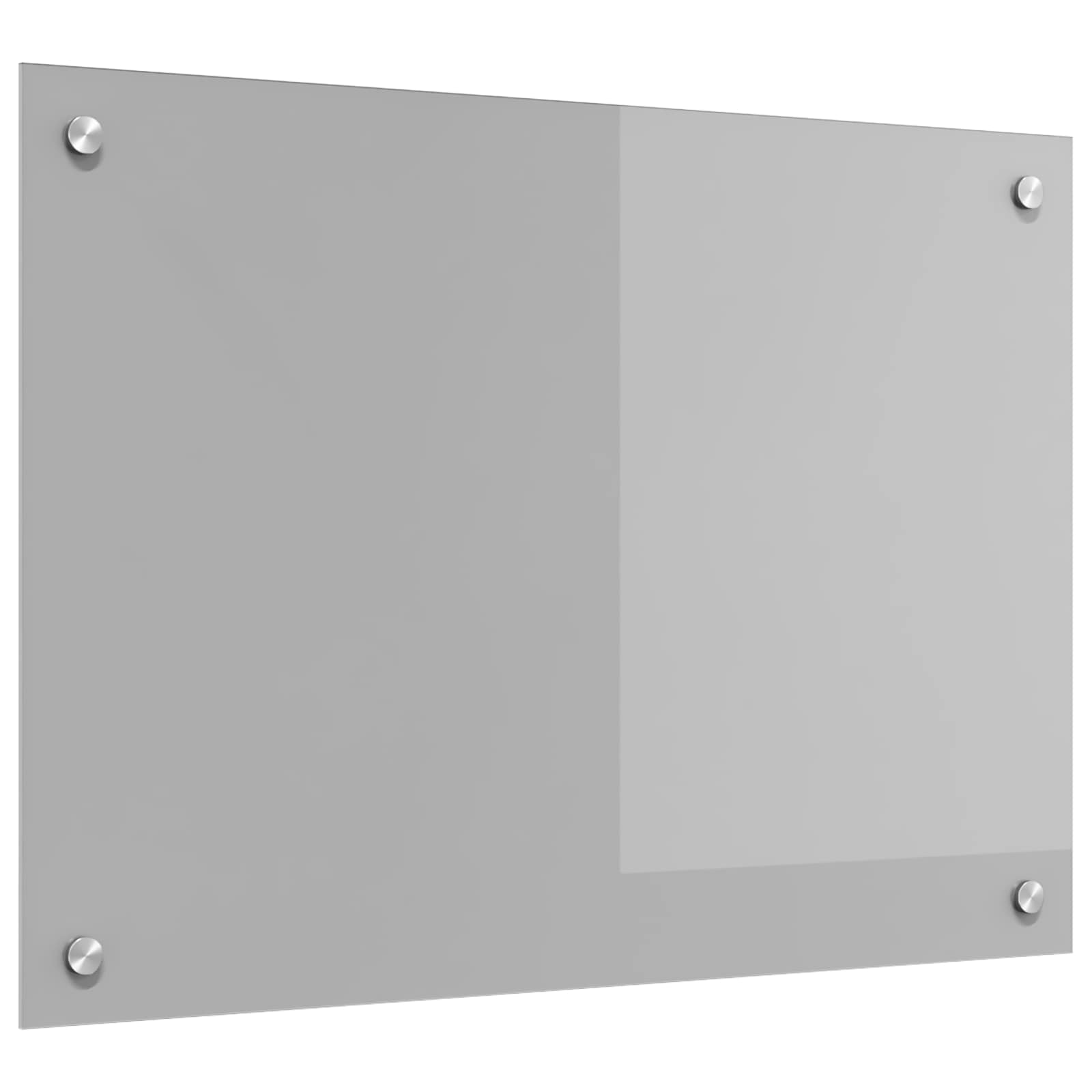 Kuhinjski zid Svijetlo siva 70 x 50 cm Staklo otporno na udarce