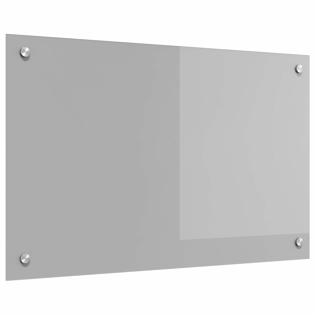 Kuhinjski zid Svijetlo siva 80 x 50 cm Staklo otporno na udarce