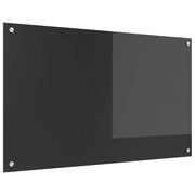 Kuhinjski zid Tamno siva 100 x 60 cm Staklo otporno na udarce