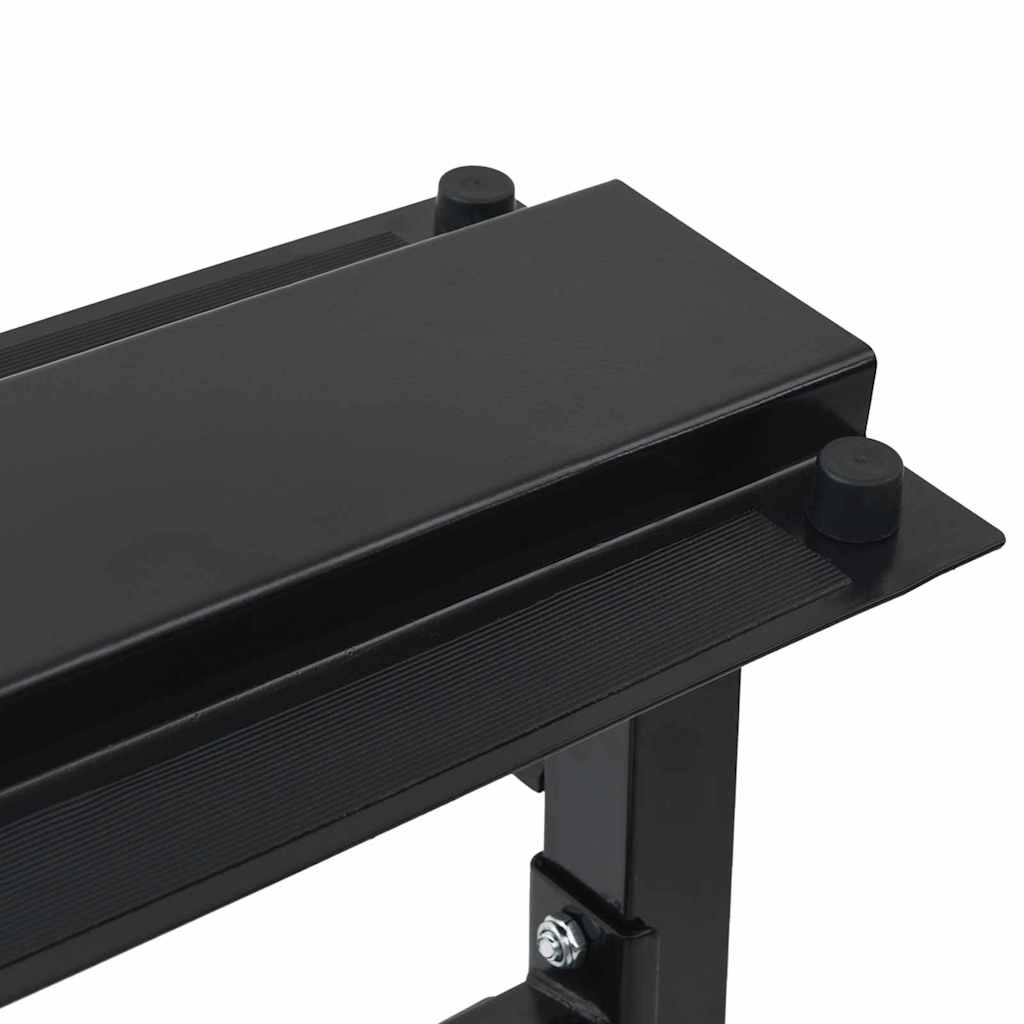 Rack za bučice Crna 99 x 45 x 95,5 cm Čelik s prahom premazan