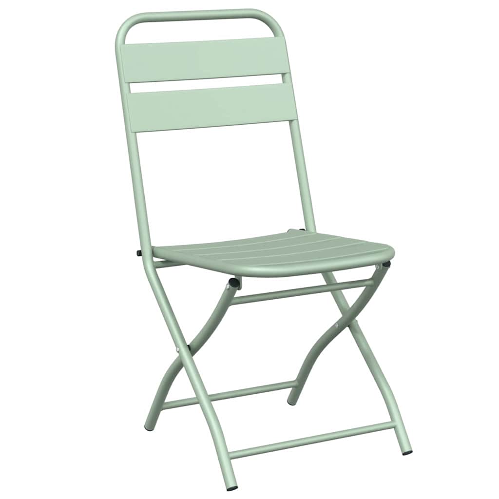 Sklopiva stolica za vrt 2 pcs Svijetla mint boja 42 x 52 x 82cm