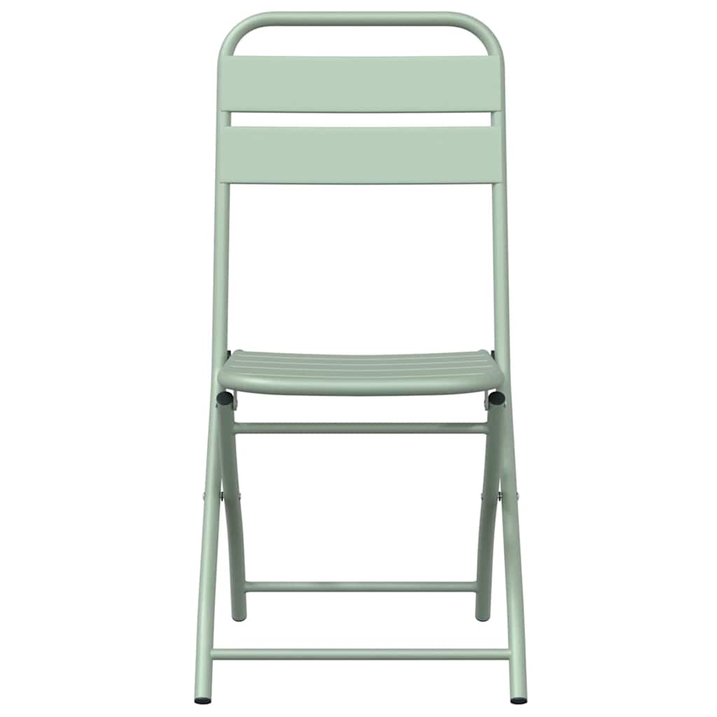 Sklopiva stolica za vrt 2 pcs Svijetla mint boja 42 x 52 x 82cm