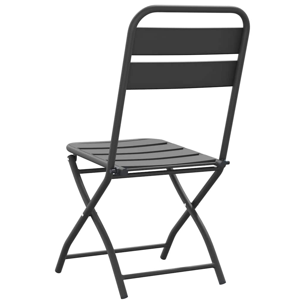 Sklopiva stolica za vrt 2 pcs Antracit 42 x 52 x 82cm