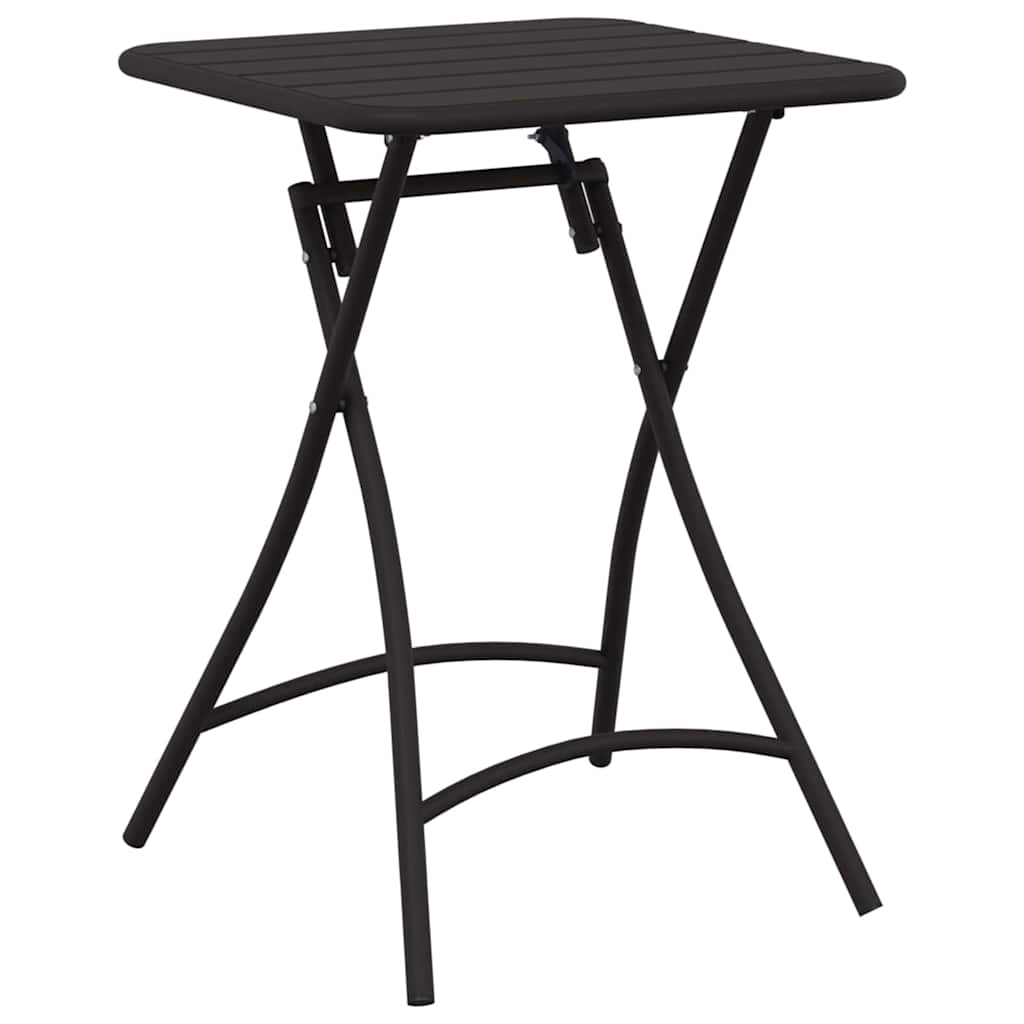 Bistro Stol Antracit 55 x 55 x 72,5 cm Čelik s prahom