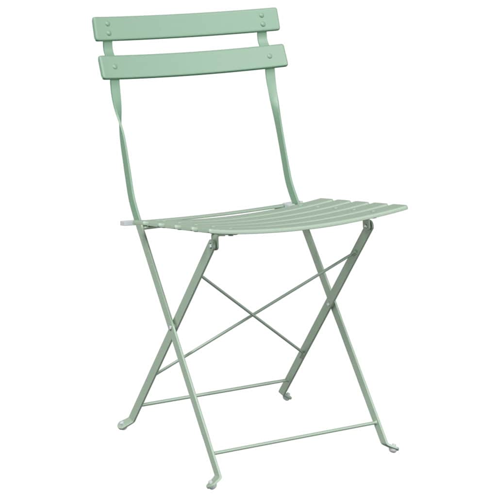 Sklopivi bistro set 3 pcs Morska pjena Čelik
