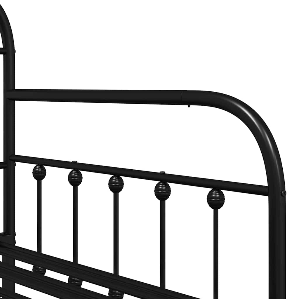 Krevet na kat Crna 90 x 190 cm Čelik s prahom premazan