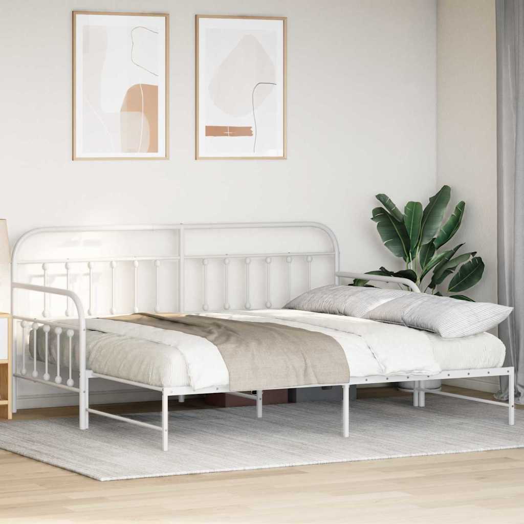 Krevet na kat Bijelo 90 x 190 cm Čelik s prahom premazan