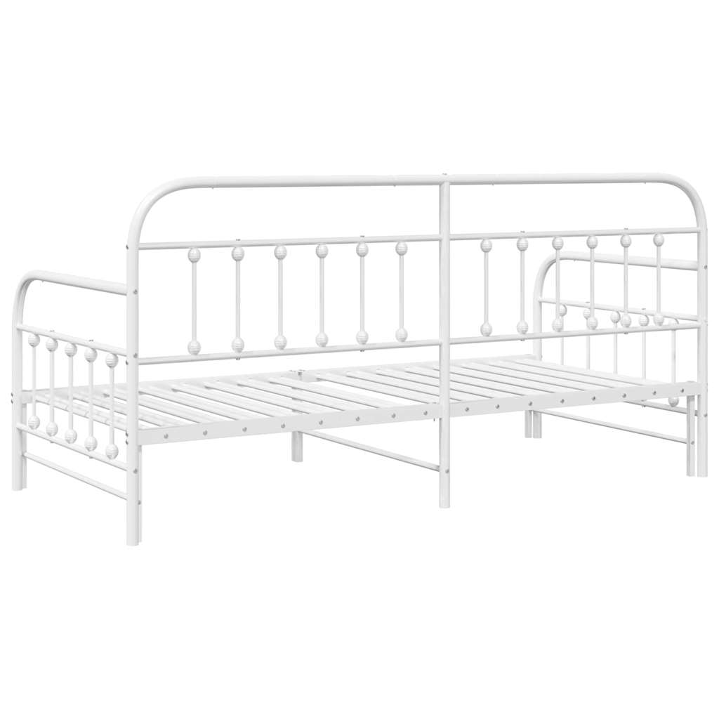 Krevet na kat Bijelo 90 x 190 cm Čelik s prahom premazan