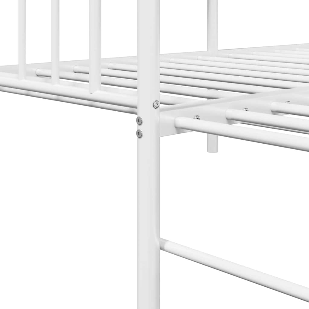 Krevet na kat Bijelo 80 x 200 cm Čelik