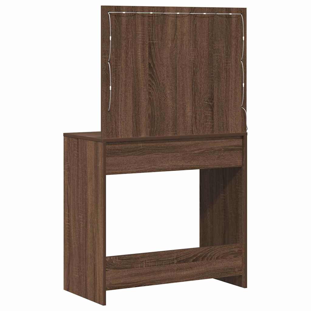 Toaletni stol Smeđi hrast 78,5 x 41 x 135 cm Konstruirano drvo