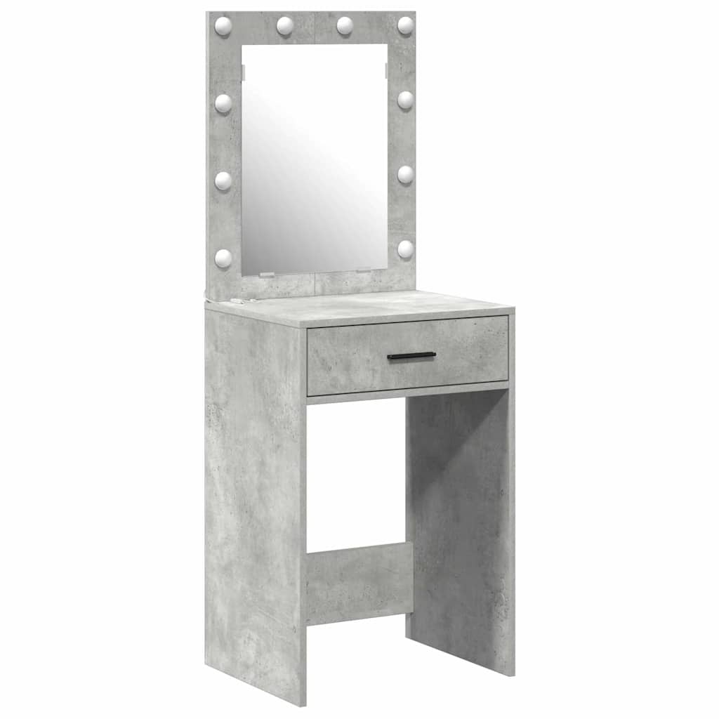 Toaletni stol Betonski sivi 50 x 41 x 135 cm Konstruirano drvo