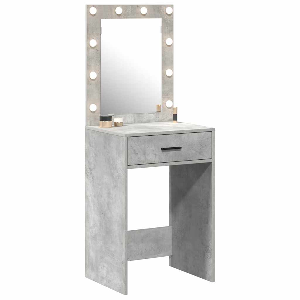 Toaletni stol Betonski sivi 50 x 41 x 135 cm Konstruirano drvo