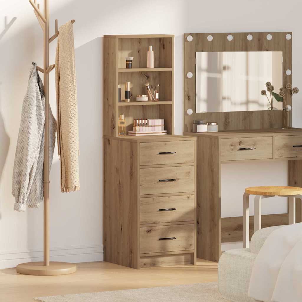 Highboard hrast artisan 40 x 41 x 135 cm Konstruirano drvo