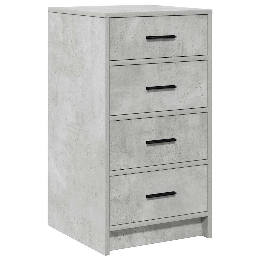 Kreveta s ladicama Beton siva 40 x 41 x 75 cm Konstruirano drvo