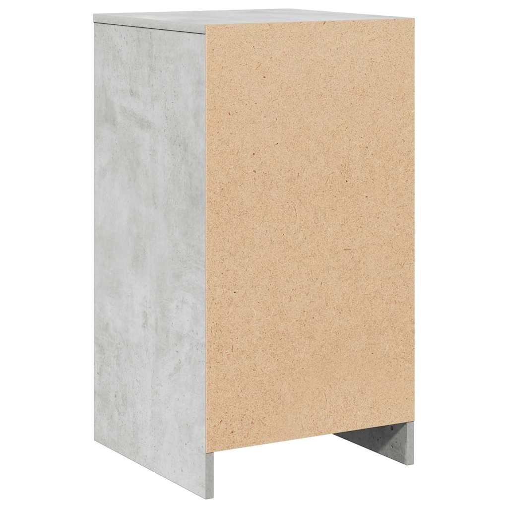 Kreveta s ladicama Beton siva 40 x 41 x 75 cm Konstruirano drvo