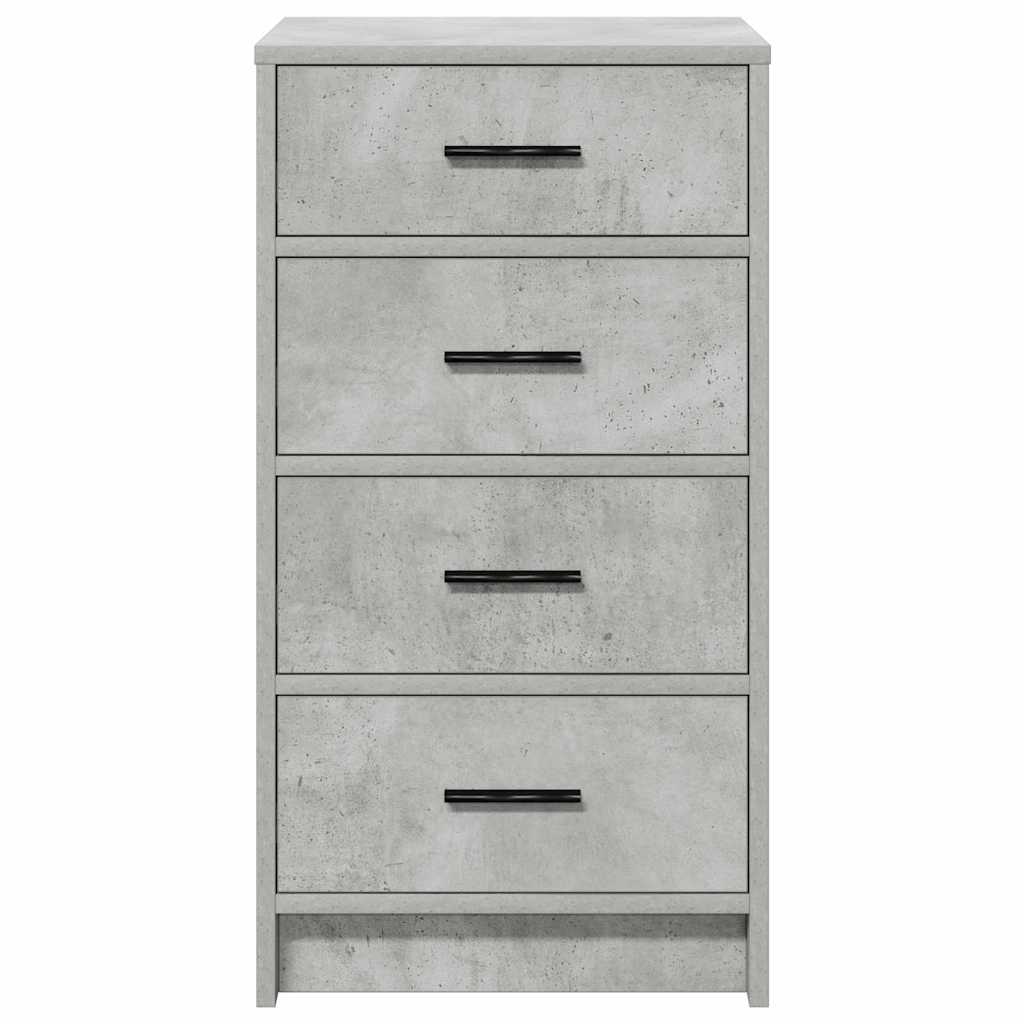 Kreveta s ladicama Beton siva 40 x 41 x 75 cm Konstruirano drvo