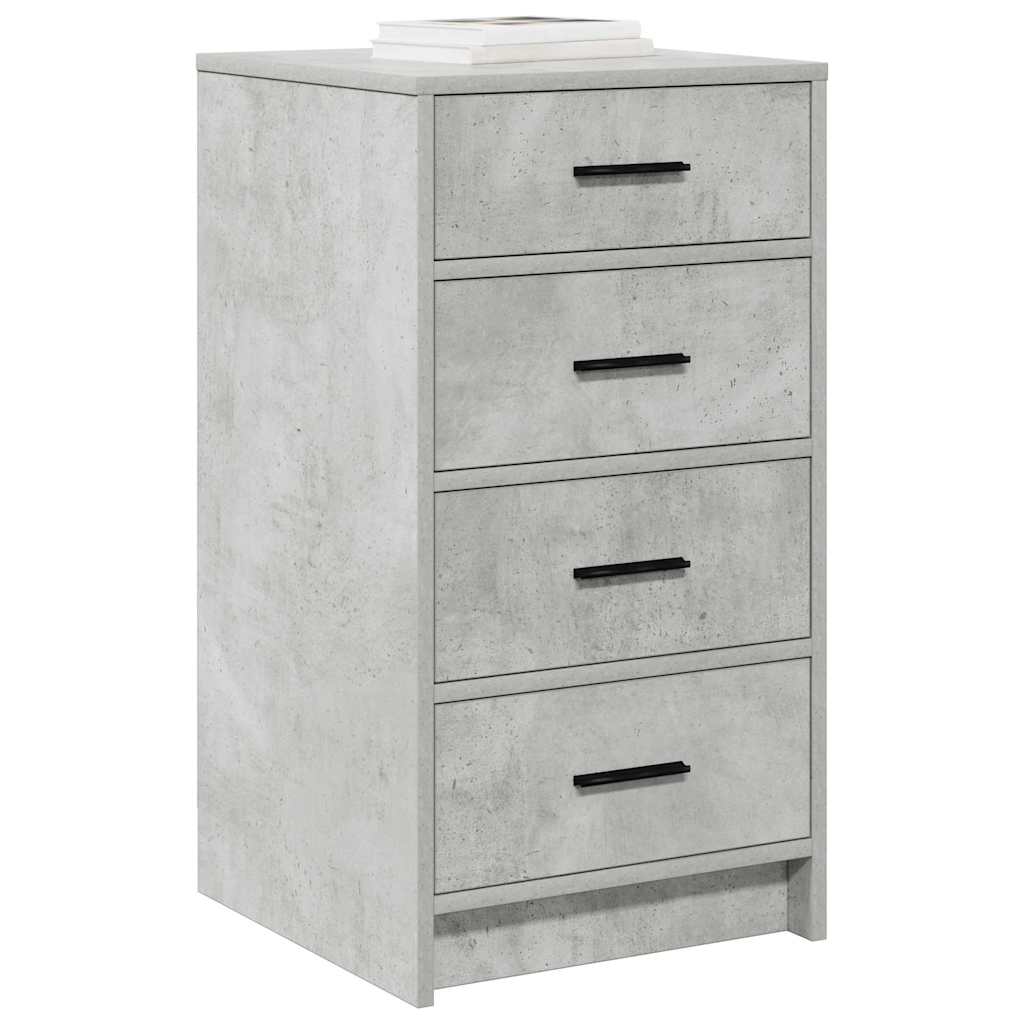 Kreveta s ladicama Beton siva 40 x 41 x 75 cm Konstruirano drvo