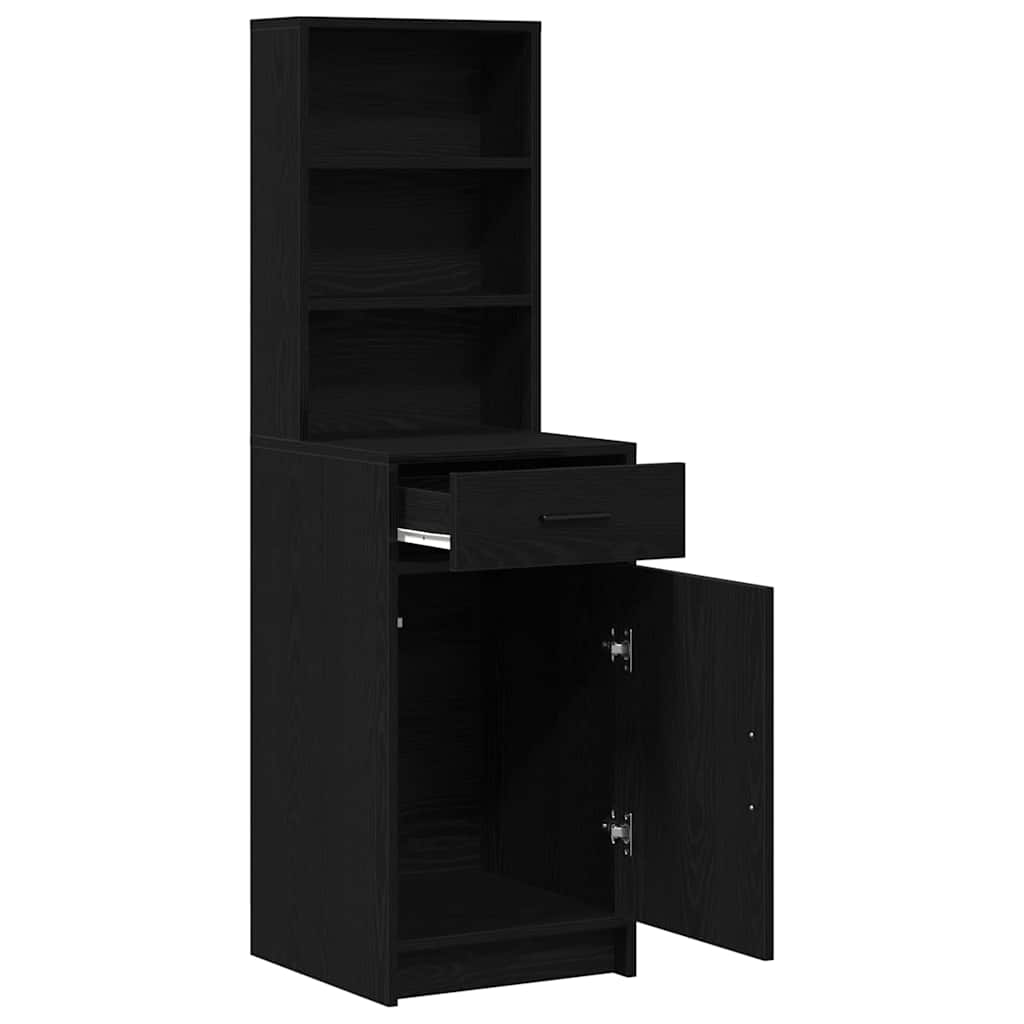 Highboard Crni hrast 40 x 40,5 x 135 cm Konstruirano drvo