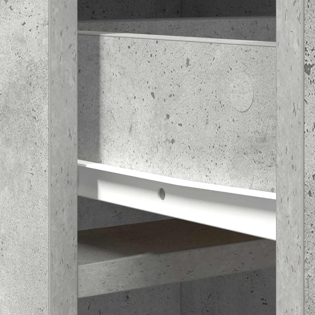 Highboard Betonski sivi 40 x 40,5 x 135 cm Konstruirano drvo