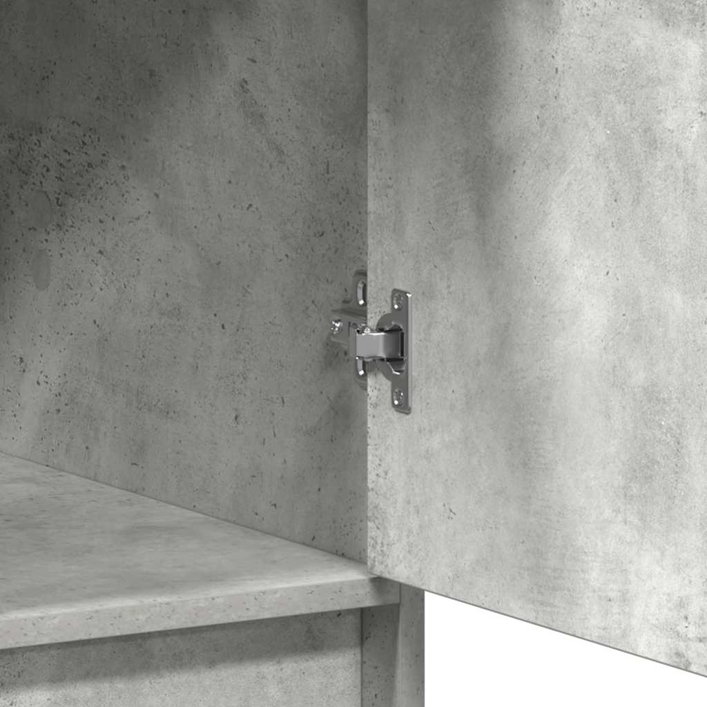 Highboard Betonski sivi 40 x 40,5 x 135 cm Konstruirano drvo
