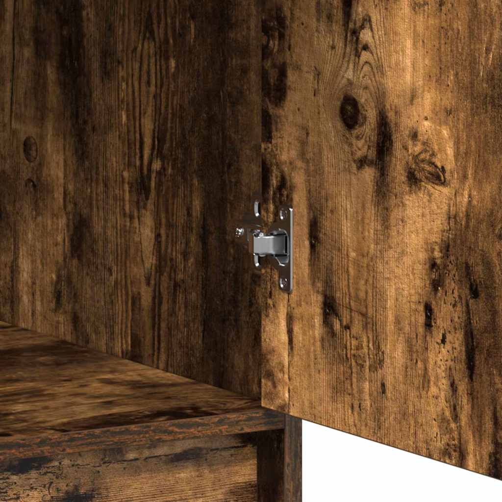 Highboard Dimljeni hrast 40 x 40,5 x 135 cm Konstruirano drvo