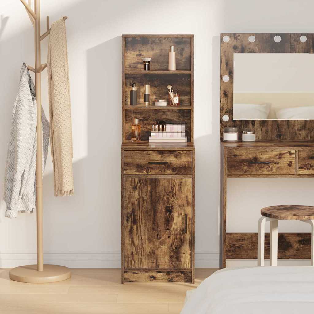 Highboard Dimljeni hrast 40 x 40,5 x 135 cm Konstruirano drvo