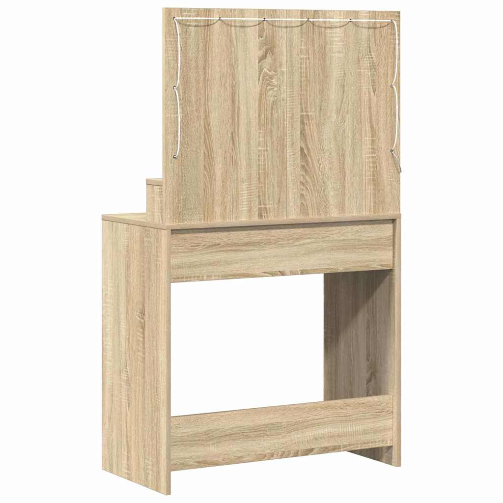 Toaletni stol Sonoma hrast 79 x 41 x 135 cm Konstruirano drvo
