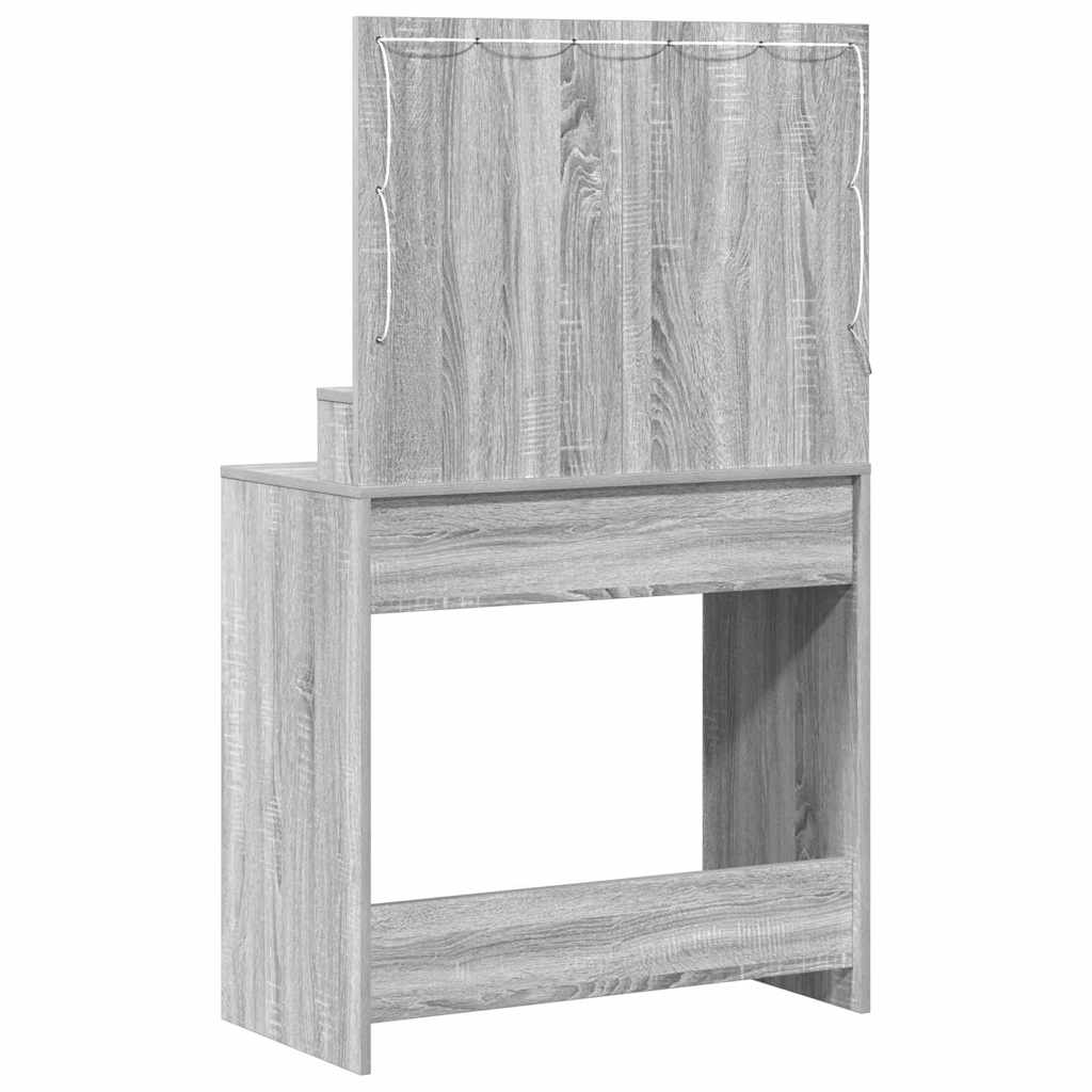 Toaletni stol Siva Sonoma 79 x 41 x 135 cm Konstruirano drvo